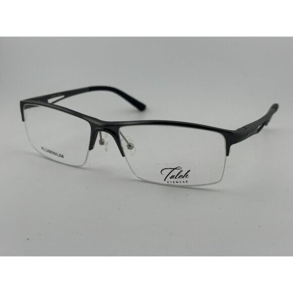 TALEH EYEWEAR Other - TALEH EYEWEAR - 1961 60-18-142 Gray Aluminum Half Rim Glasses Frames